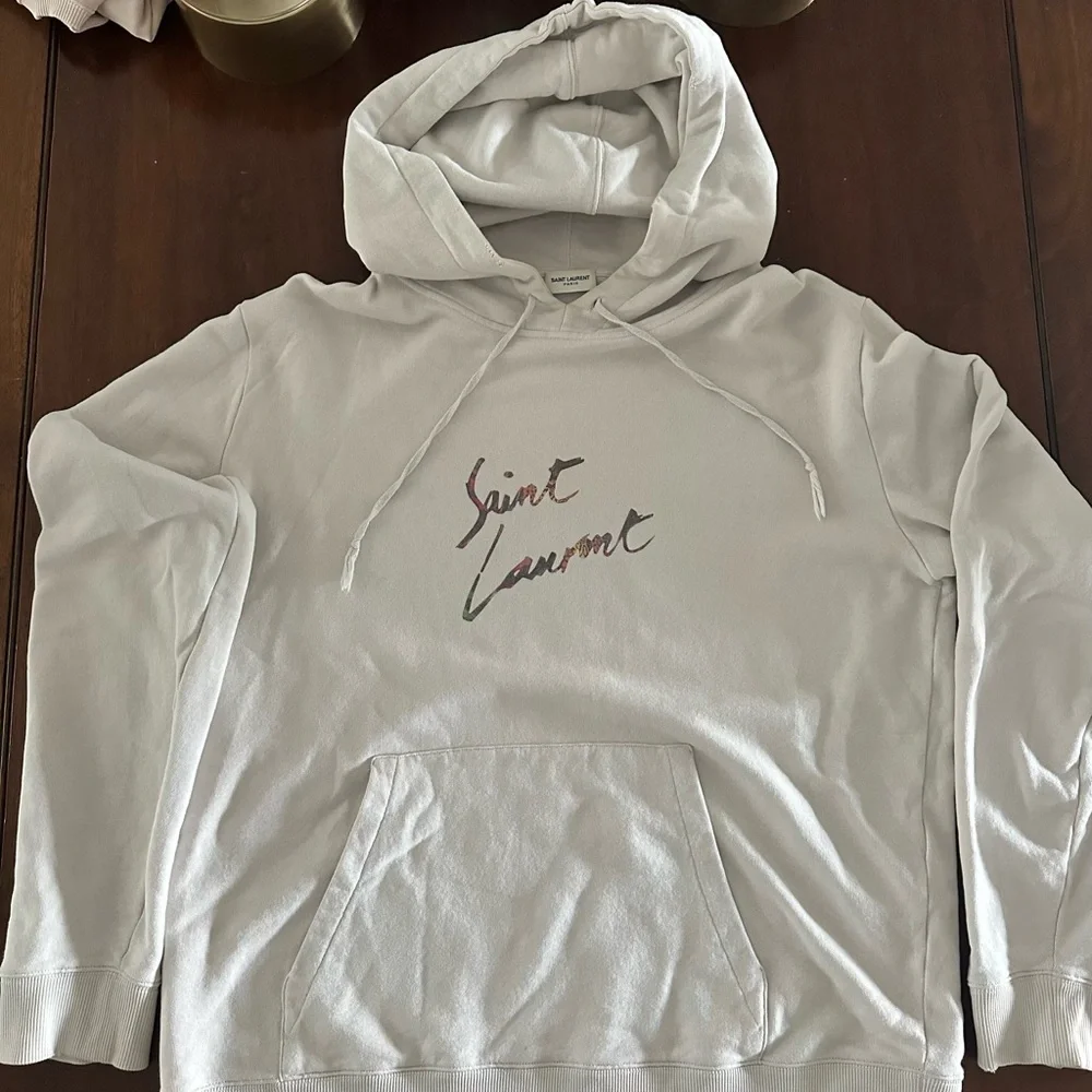 Saint Laurent Off-White Hoodie - Picture 1 of 8